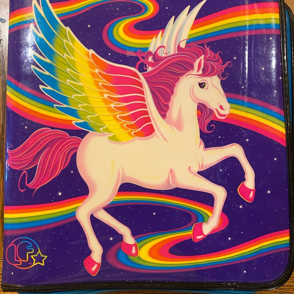 Vintage Lisa Frank Skye 3 Ring binder